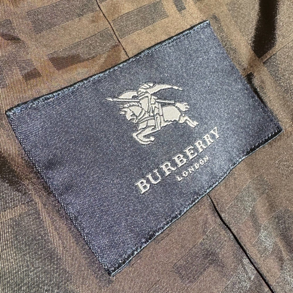 BURBERRY Dark Brown Angora Wool Men's Coat Size M LHQ1163