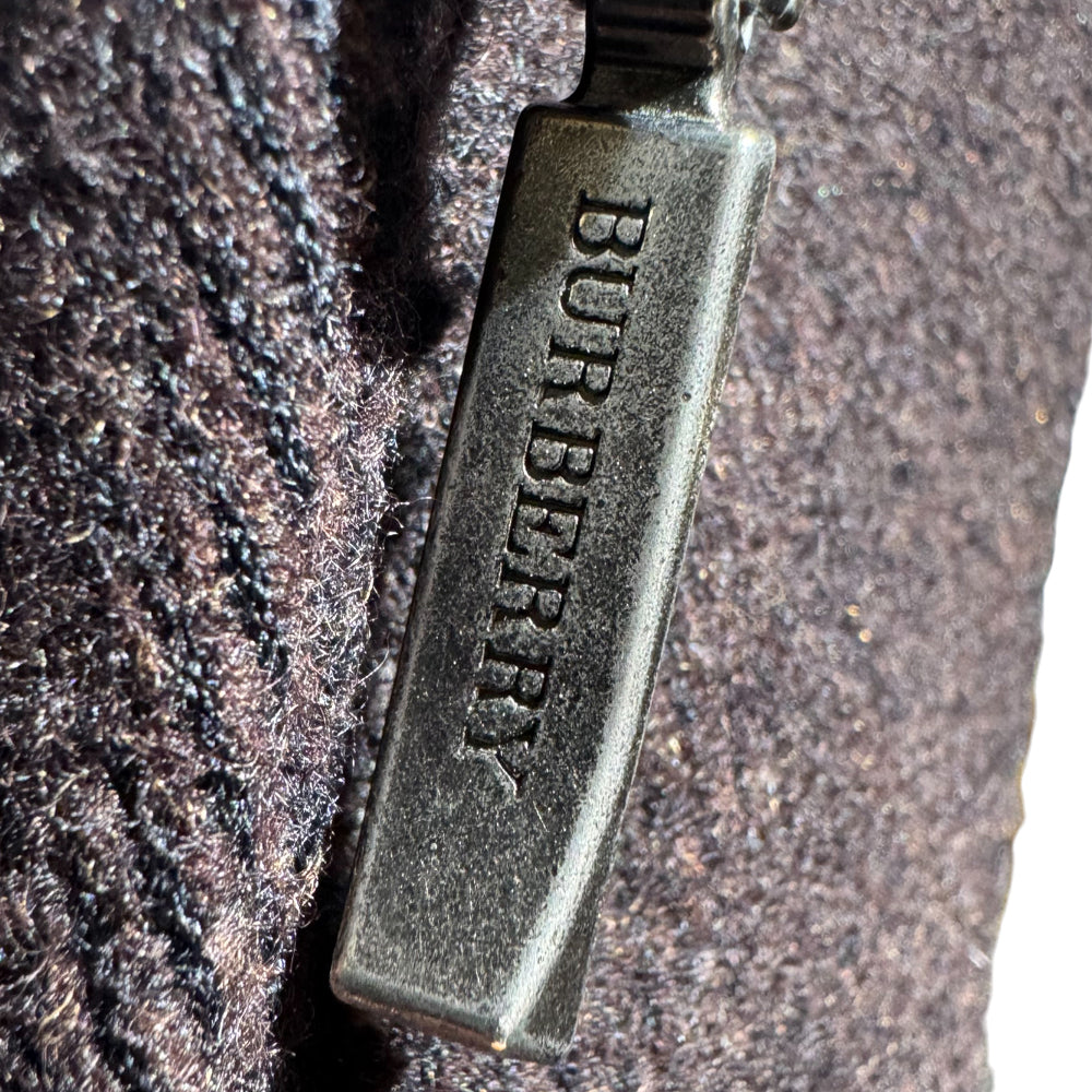 BURBERRY Dark Brown Angora Wool Men's Coat Size M LHQ1163