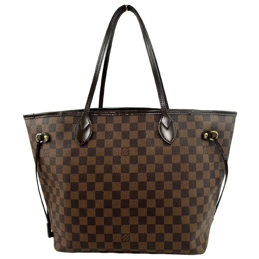 LOUIS VUITTON Neverfull MM Damier Ebene Shoulder Tote Bag LHQ1168