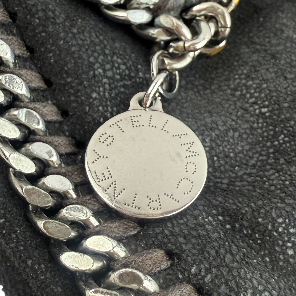 STELLA McCARTNEY Falabella Black 2 Way Chain Shoulder Hand Bag LHQ1169