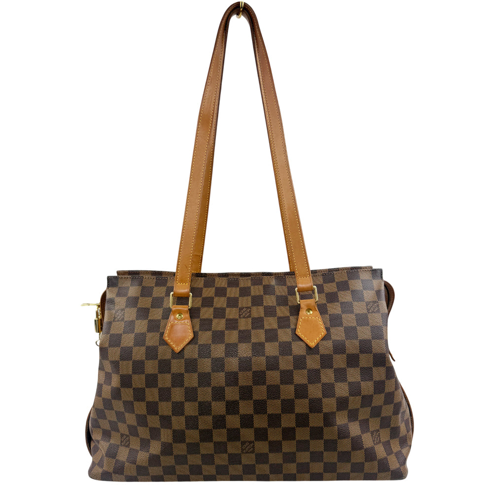 LOUIS VUITTON Columbine Damier Ebene Tote Shoulder Bag LHQ1170