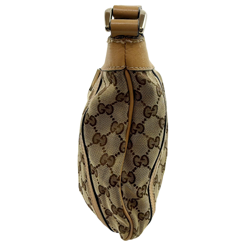 GUCCI Abbey GG Brown Canvas Shoulder Bag LHQ1174