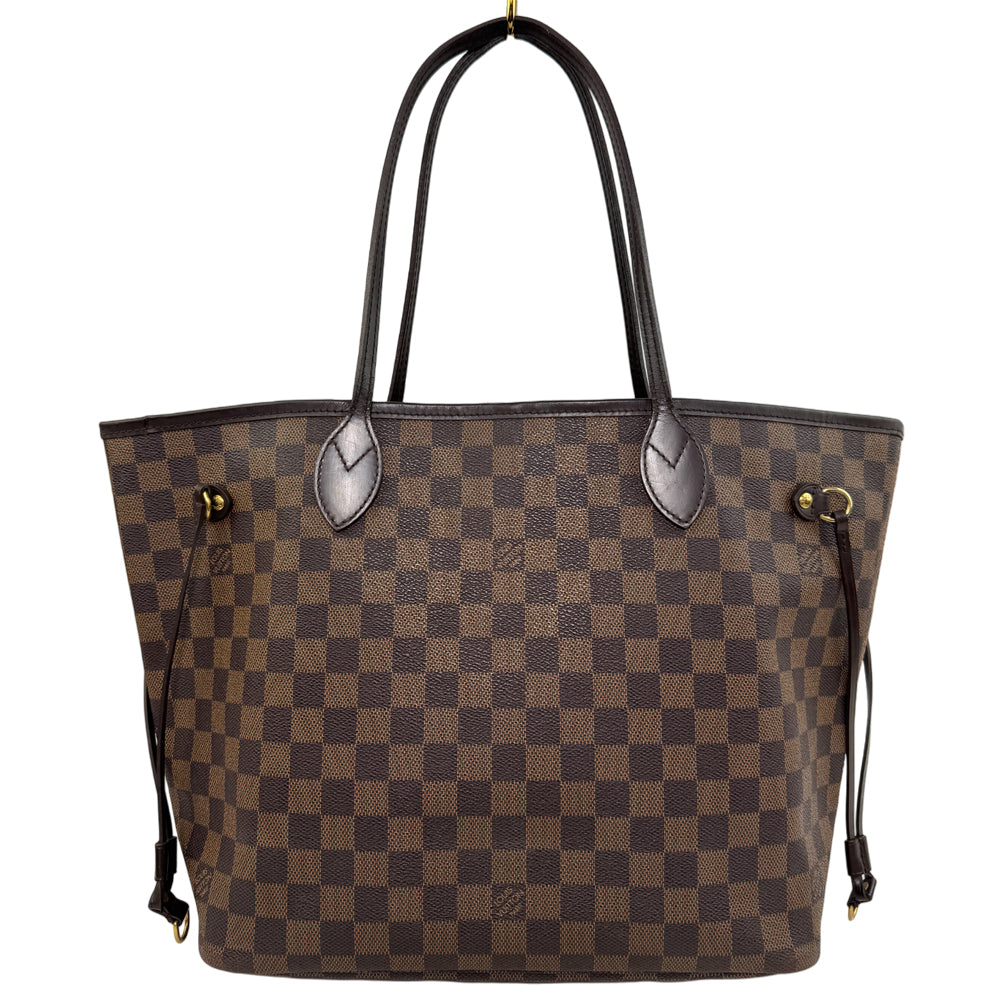 LOUIS VUITTON Neverfull MM Damier Ebene Shoulder Tote Bag LHQ1176