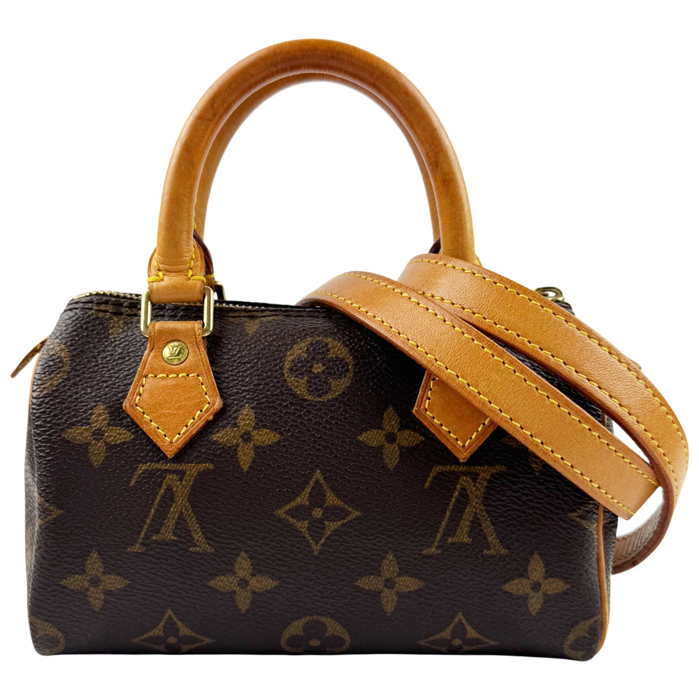 LOUIS VUITTON Mini Nano Speedy Shoulder Bag LHQ1184
