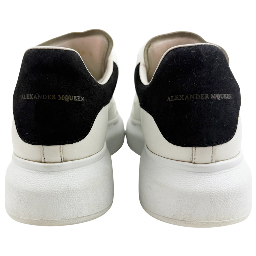 ALEXANDER McQUEEN White Leather Black Suede Trainers Size 5 LHQ1187