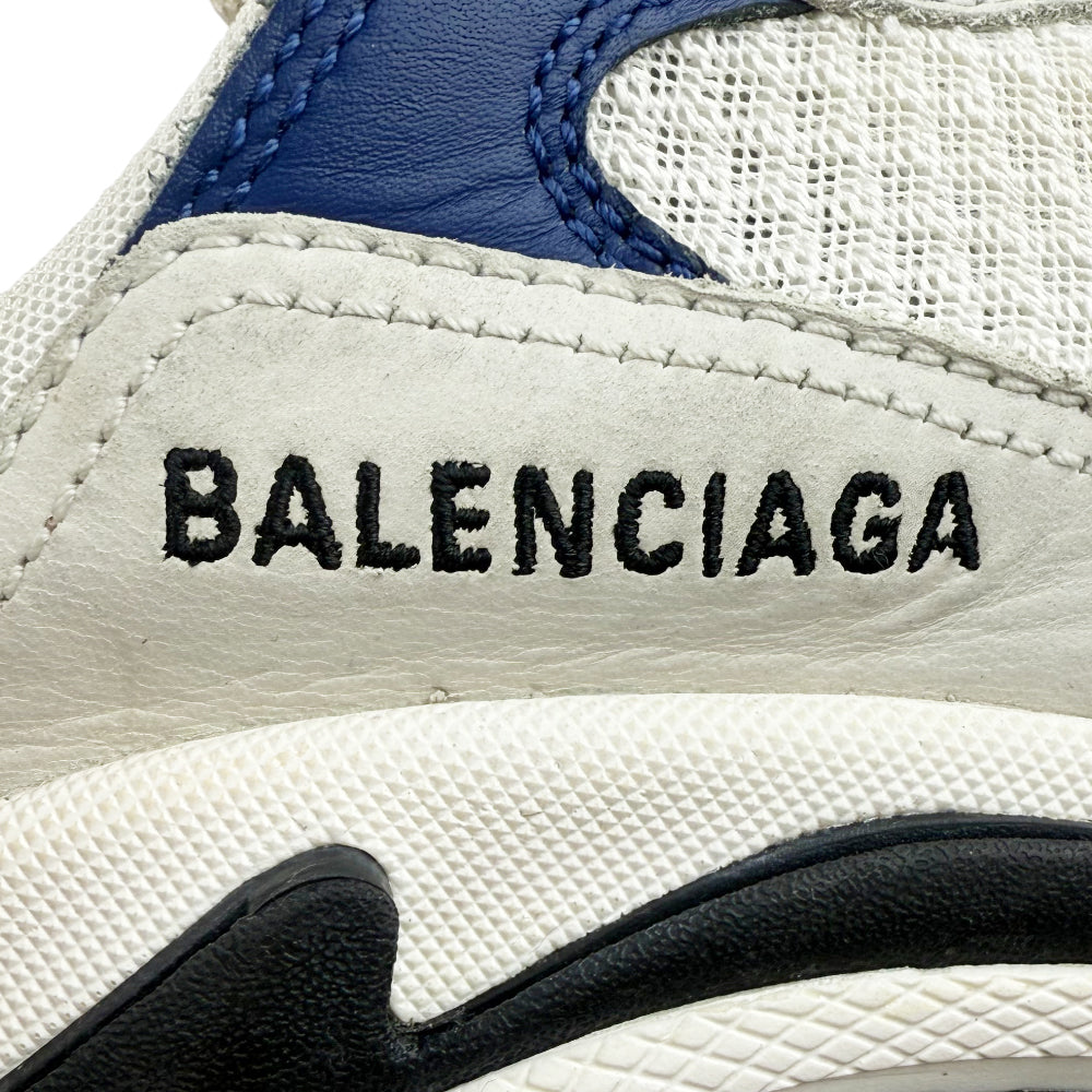 BALENCIAGA Triple S White Purple Trainers Size 5 LHQ1188