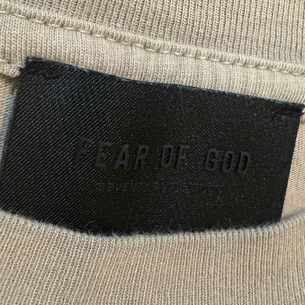 FEAR OF GOD BEIGE FG T SHIRT MENS SIZE M LHQ1190