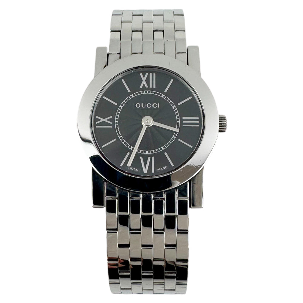 GUCCI Ladies Quartz S/Steel Watch 5200L Black Dial Watch LHQ1192