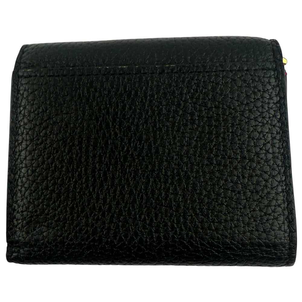LOUIS VUITTON Portefuille Capucines XS Black Leather Purse Wallet LHQ1193