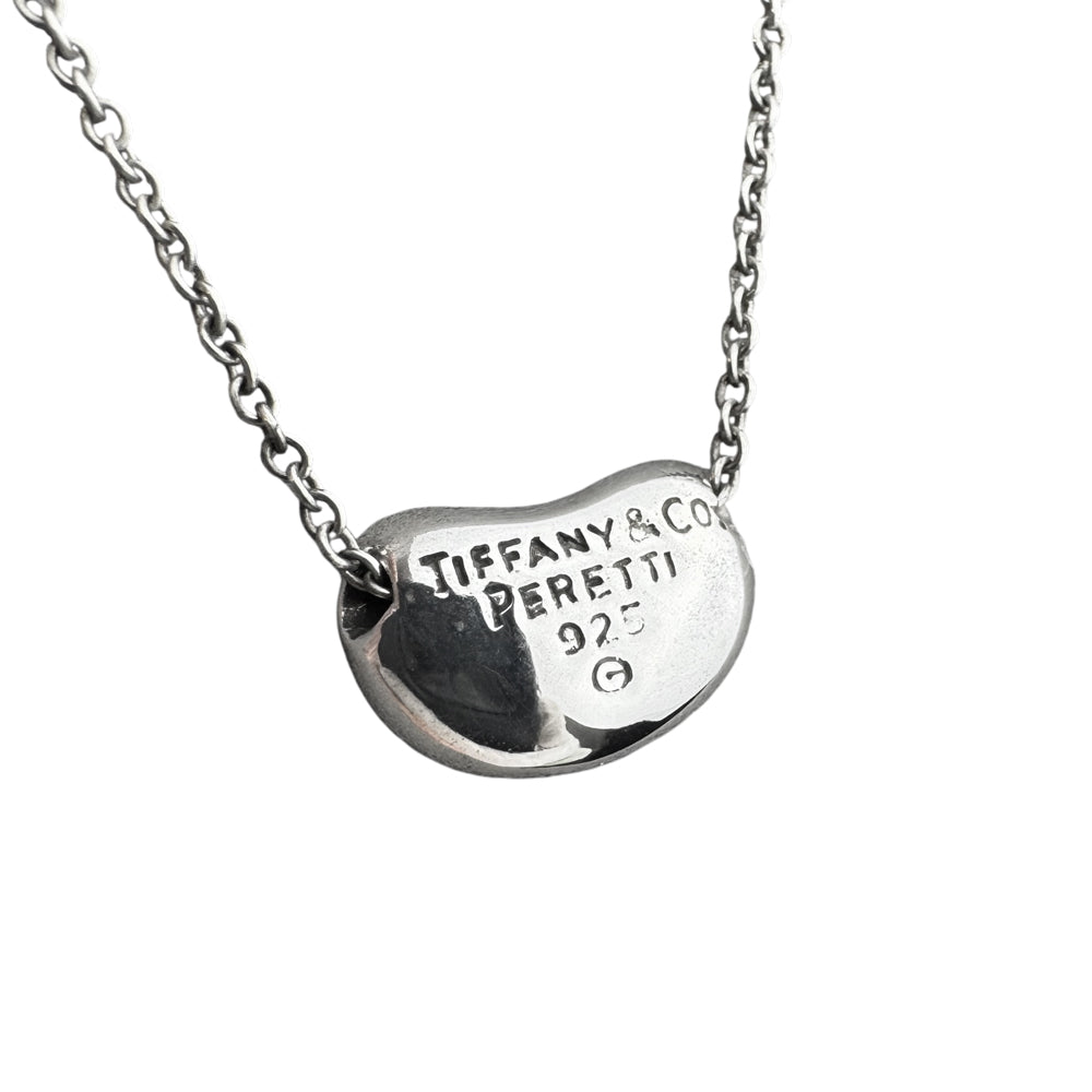 TIFFANY & CO 10mm Small Bean Silver Necklace LHQ1196