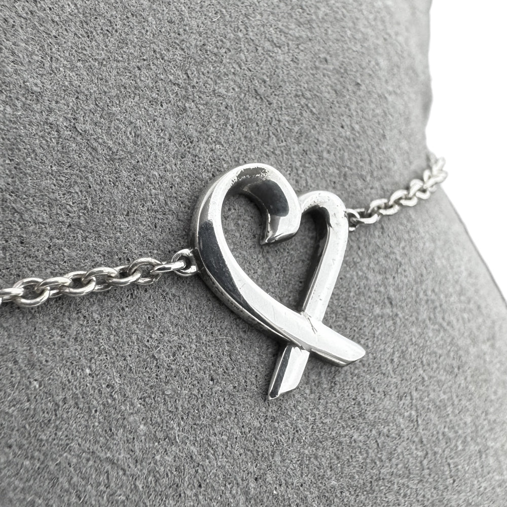 TIFFANY & CO Loving Heart Silver Bracelet LHQ1199