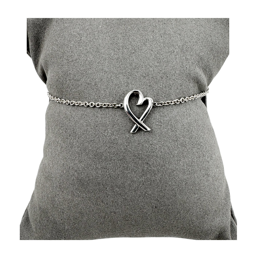TIFFANY & CO Loving Heart Silver Bracelet LHQ1199