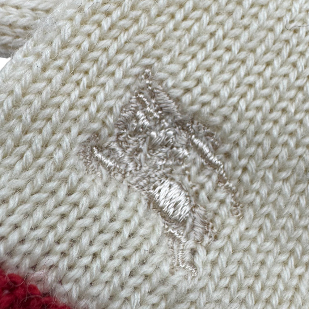 BURBERRY Cream Wool Ladies Gloves Size Medium LHQ1204