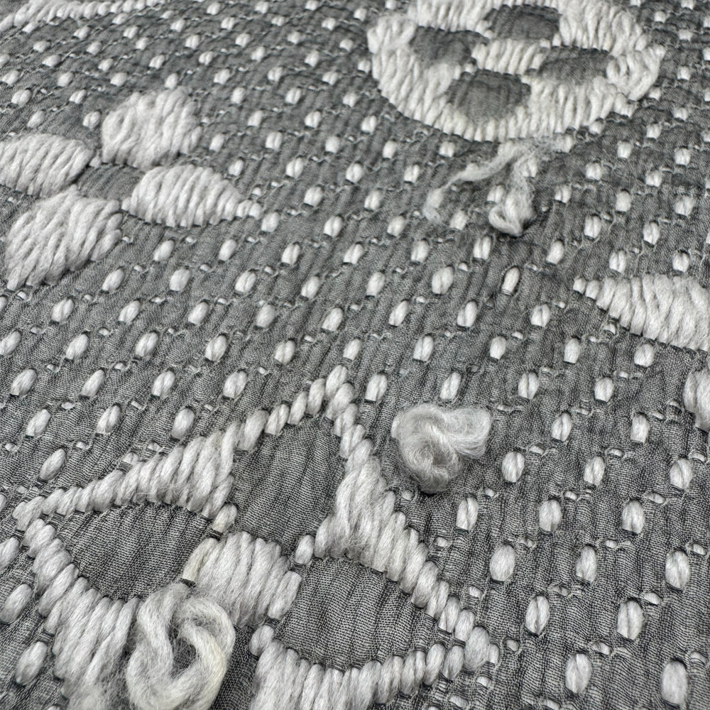 LOUIS VUITTON LV Echarpe Grey Wool/Silk Scarf LHQ1211