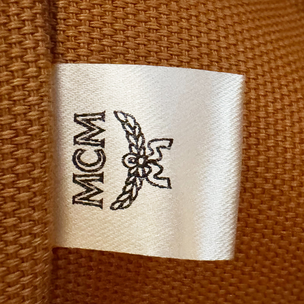 MCM Small Brown Leather Rabbit Graphic Backpack LHQ1216