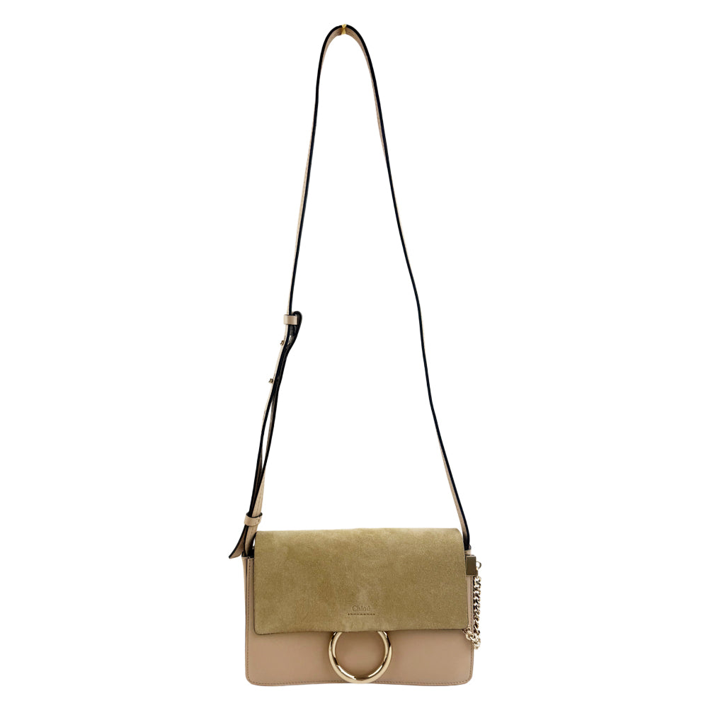 CHLOE Mini Faye Leather & Suede Shoulder Bag LHQ1222