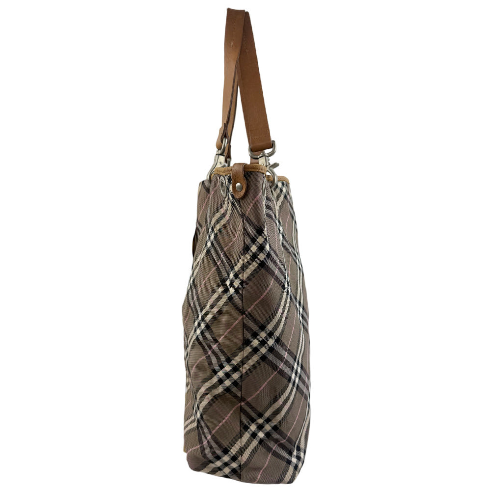 BURBERRY Nova Check Reversible Tote Shoulder Bag LHQ1223