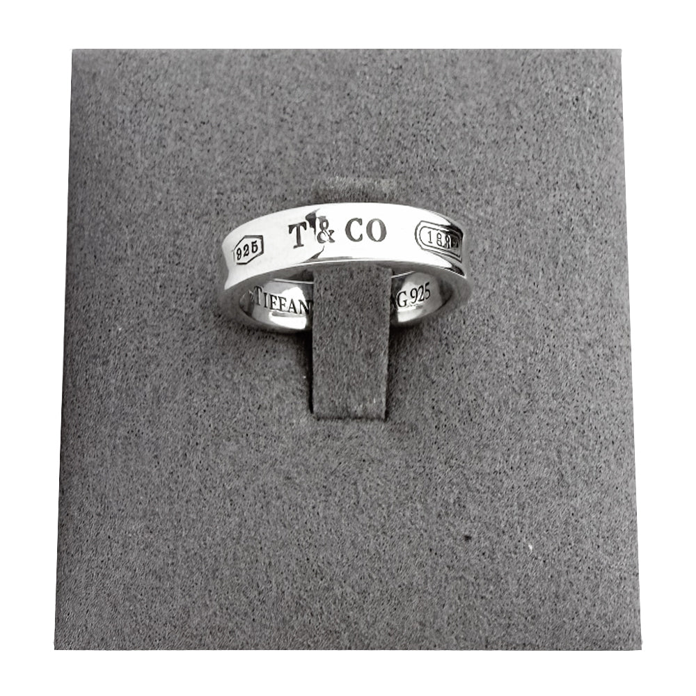 TIFFANY & CO 1837 Thin Band Ring Size L 1/2 LHQ1233