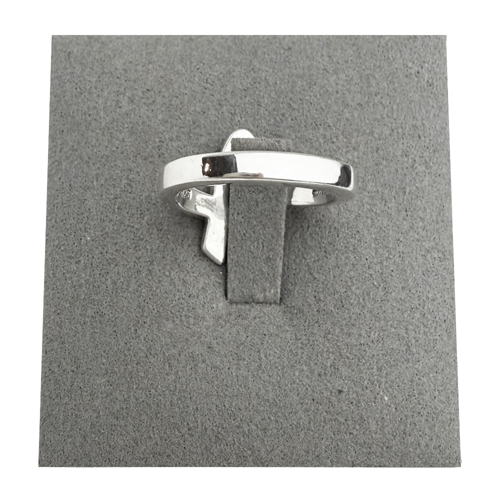 TIFFANY & CO Loving Hearts Silver Ring Size N LHQ1235