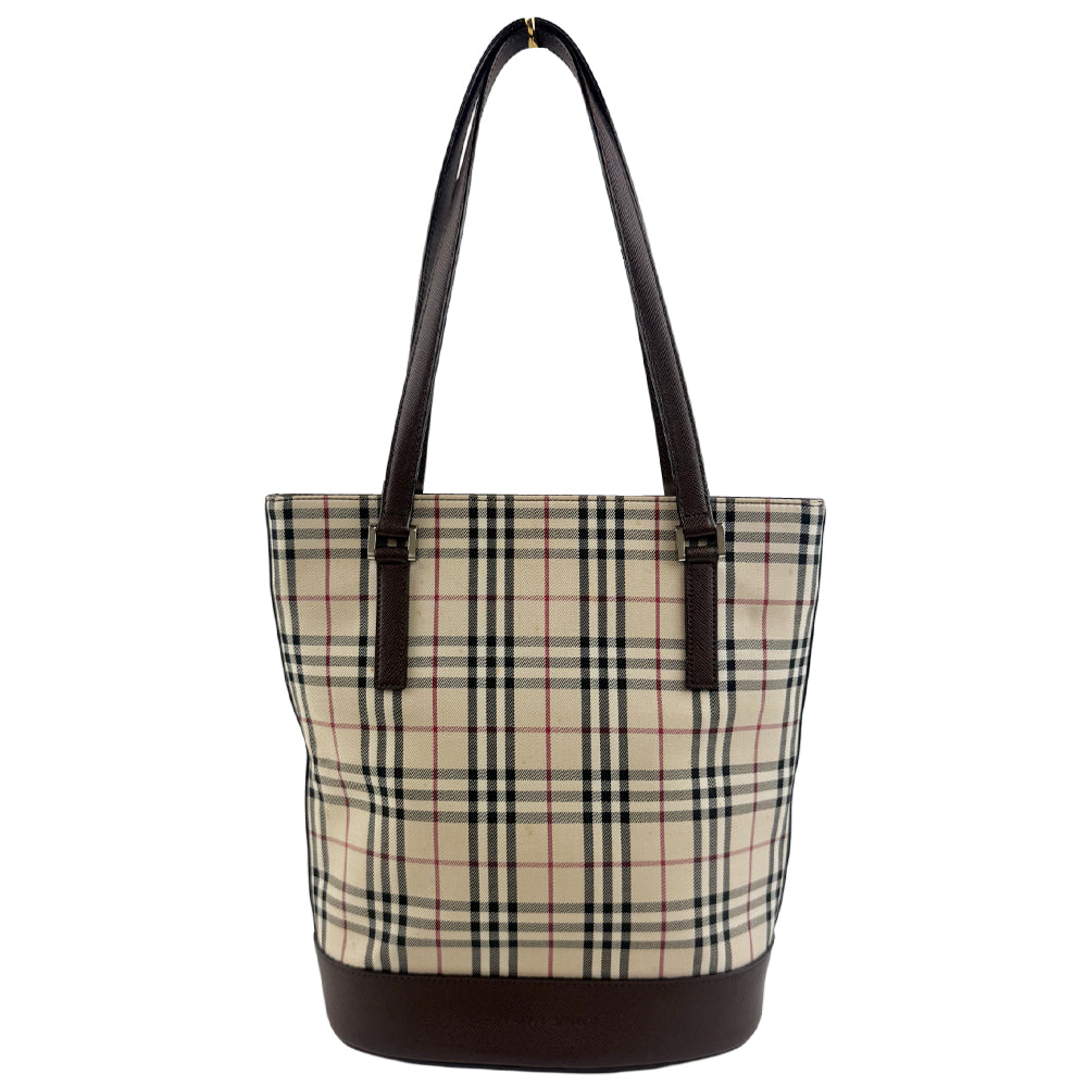 BURBERRY Nova Check Tote Shoulder Bag LHQ1241