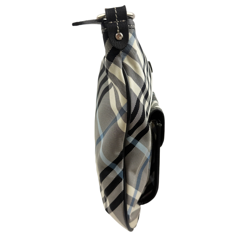 BURBERRY Blue Label Navy Check Shoulder Bag LHQ1242