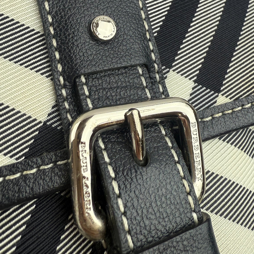 BURBERRY Blue Label Navy Check Shoulder Bag LHQ1242