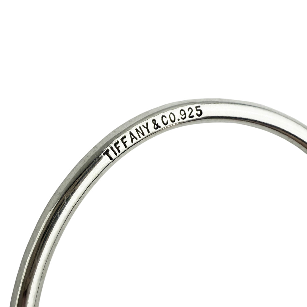 TIFFANY & Co. Large Silver Oval Keyring LHQ1243