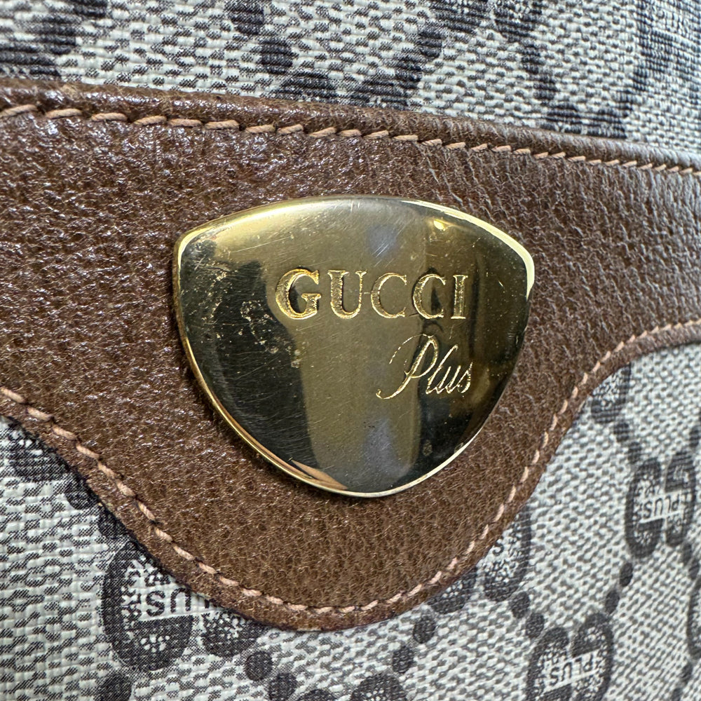 GUCCI GG Plus Supreme Canvas Sherry Line Tote Shoulder Bag LHQ1247