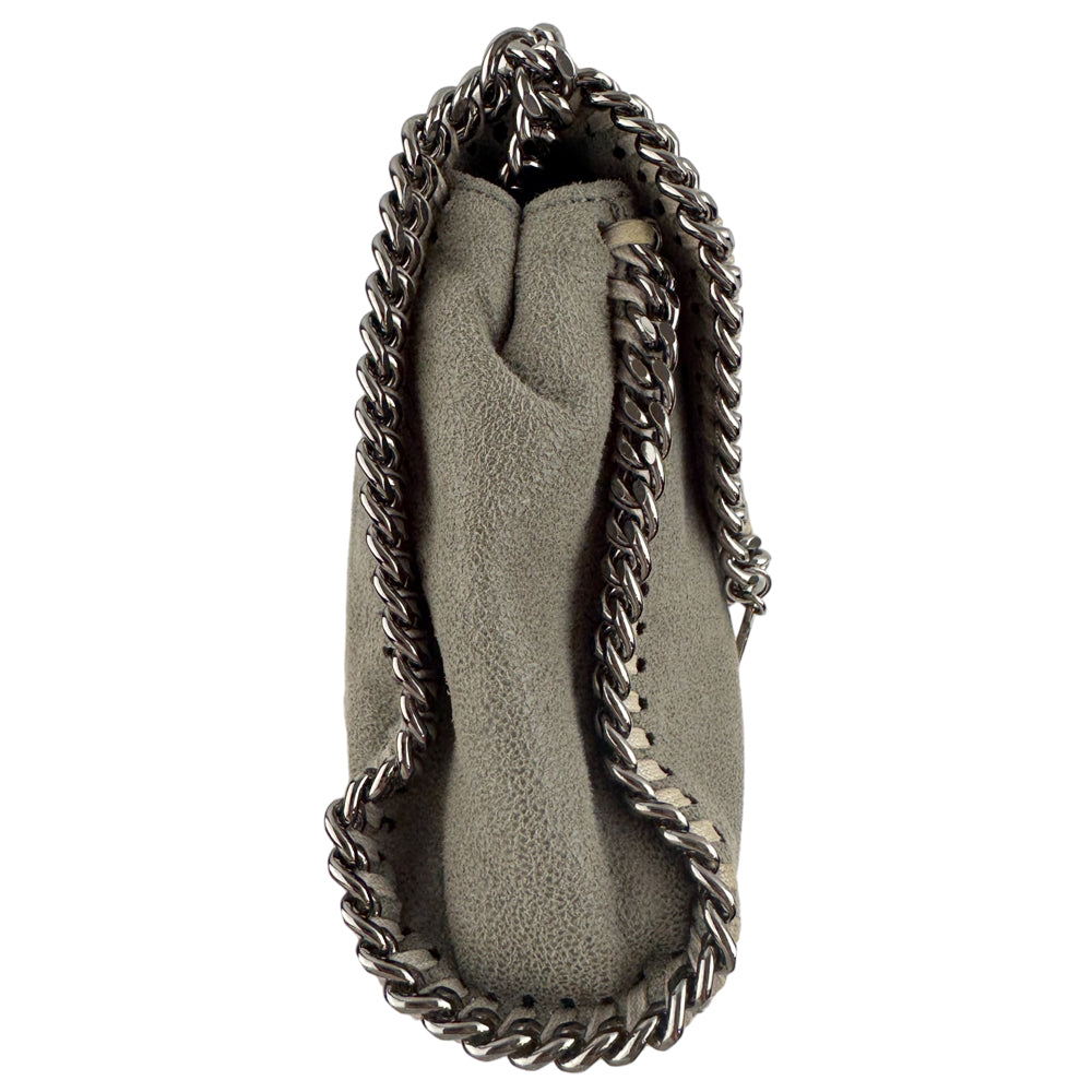 STELLA McCARTNEY Falabella Grey Leather Shoulder Bag LHQ1249