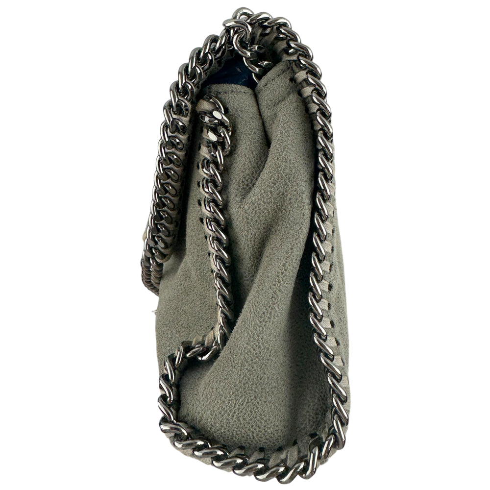 STELLA McCARTNEY Falabella Grey Leather Shoulder Bag LHQ1249