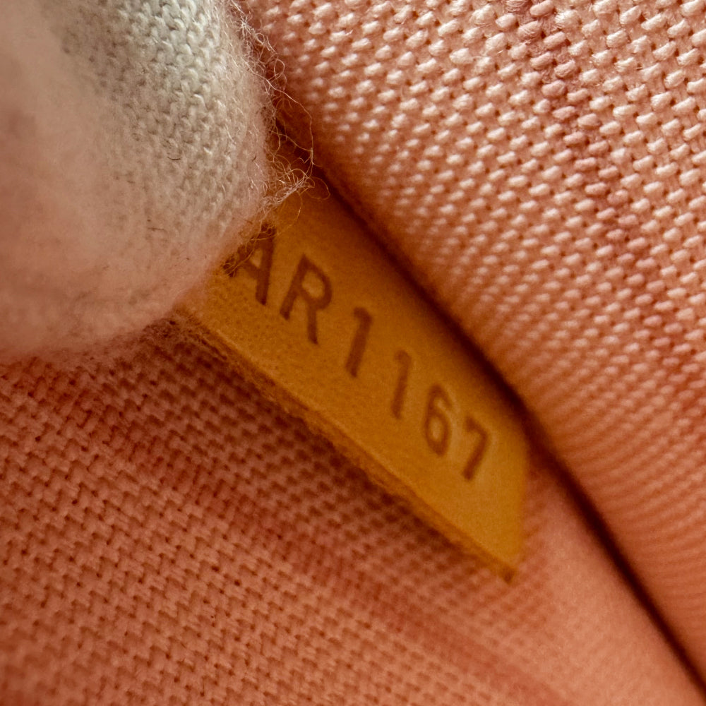 LOUIS VUITTON Damier Azur Neverfull MM Pochette Pouch LHQ1254