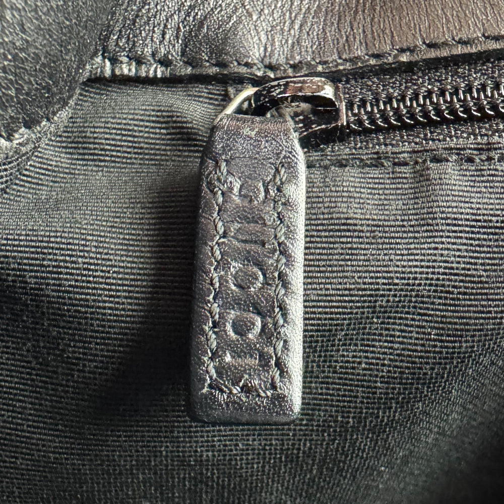 GUCCI GG Grey Canvas Tote Shoulder Bag LHQ1256