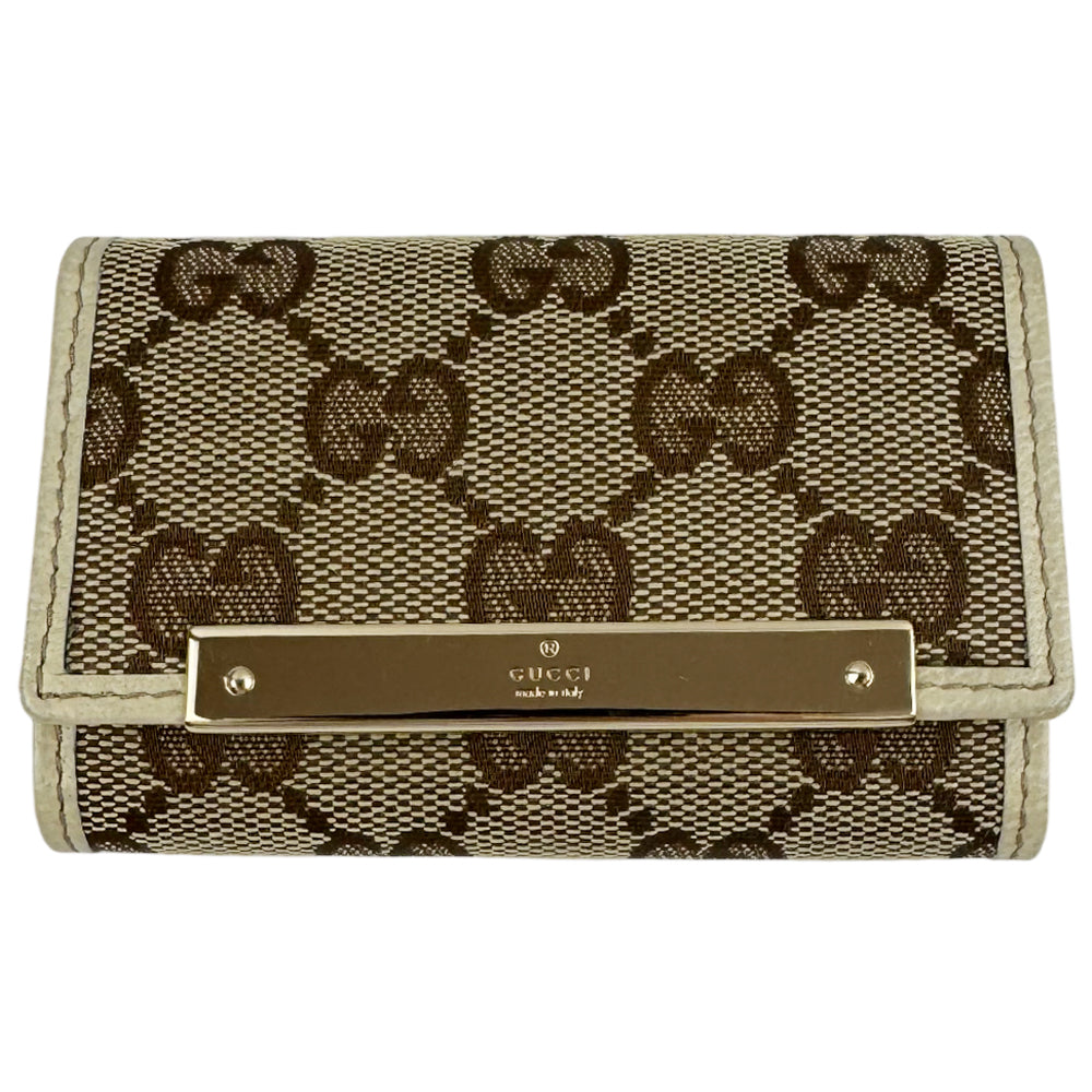 GUCCI GG Brown Canvas 6 Point Key Holder LHQ1258