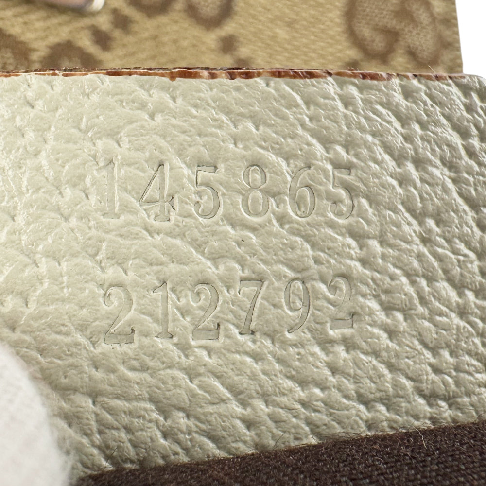 GUCCI GG Brown Canvas Crossbody Shoulder Bag LHQ1260