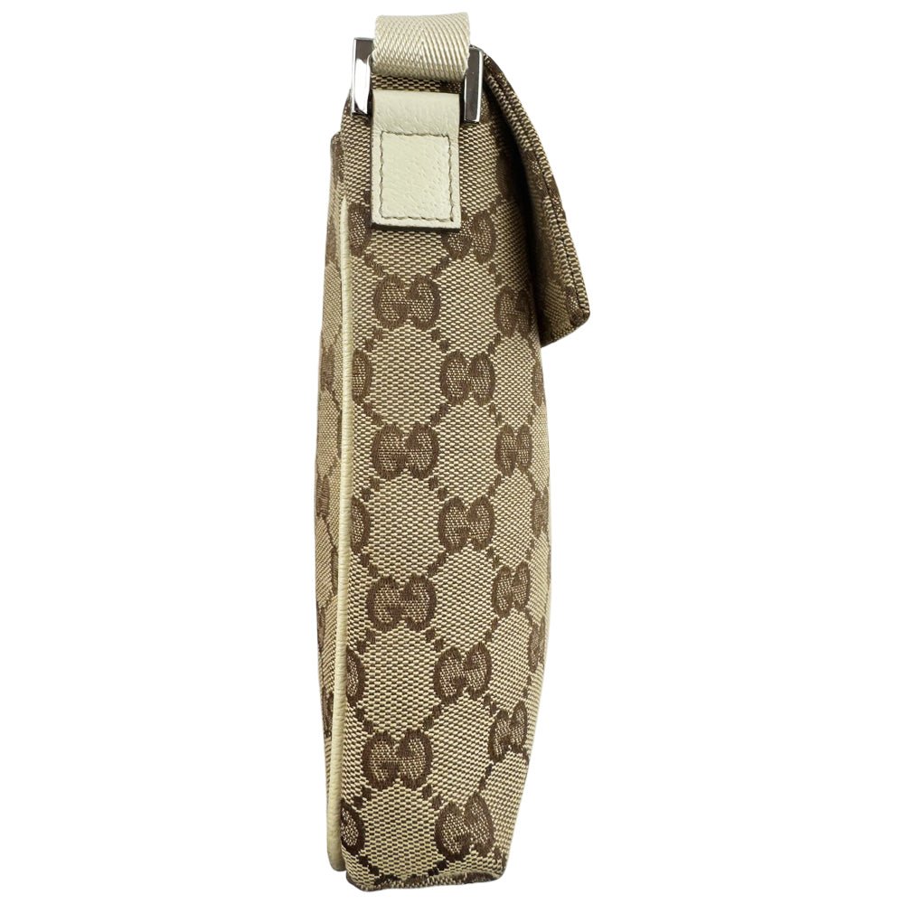 GUCCI GG Brown Canvas Crossbody Shoulder Bag LHQ1260