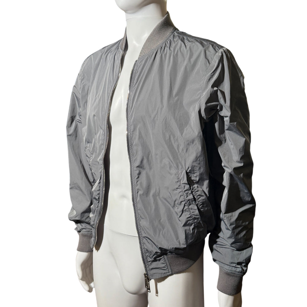 DSQUARED2 Grey Bomber Jacket Size 50 (M/L) LHQ1261