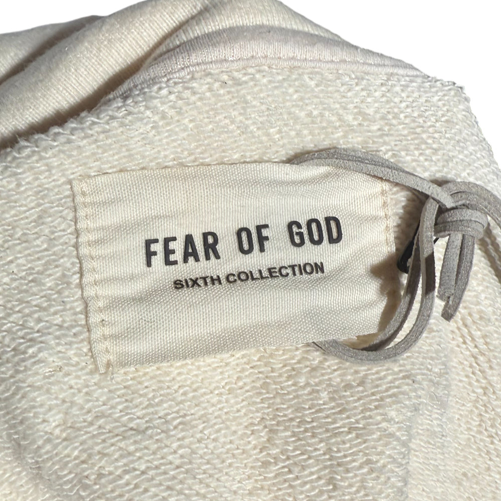 FEAR OF GOD FG 6th Collection Mock Neck Cream Pullover Jumper Size L LHQ1264