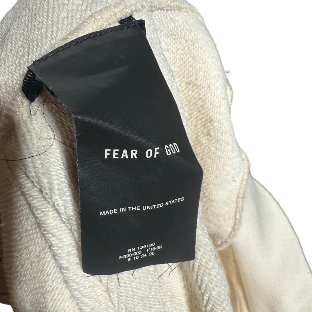 FEAR OF GOD FG 6th Collection Mock Neck Cream Pullover Jumper Size L LHQ1264