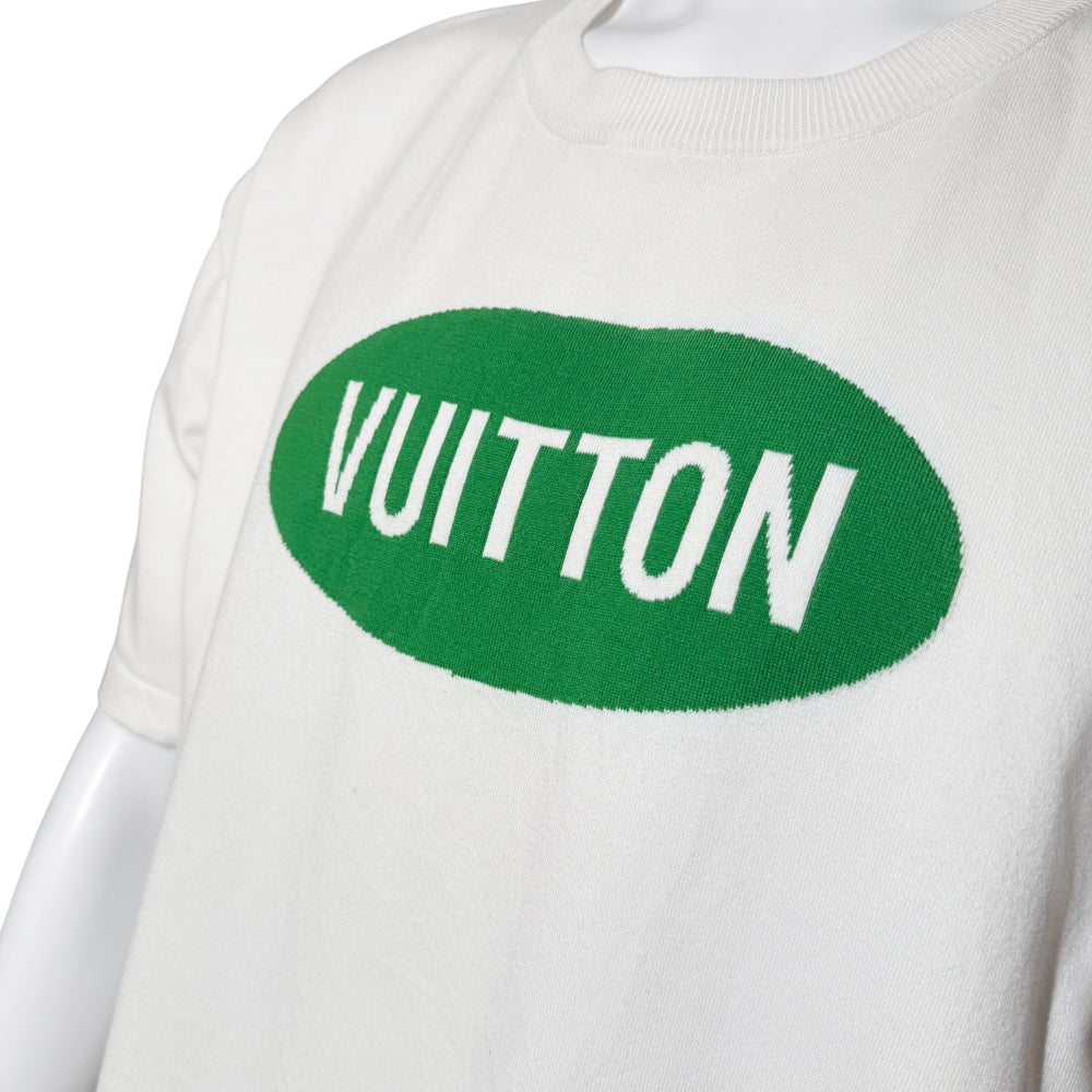 LOUIS VUITTON Amen Break White Green T-Shirt Size L LHQ1269