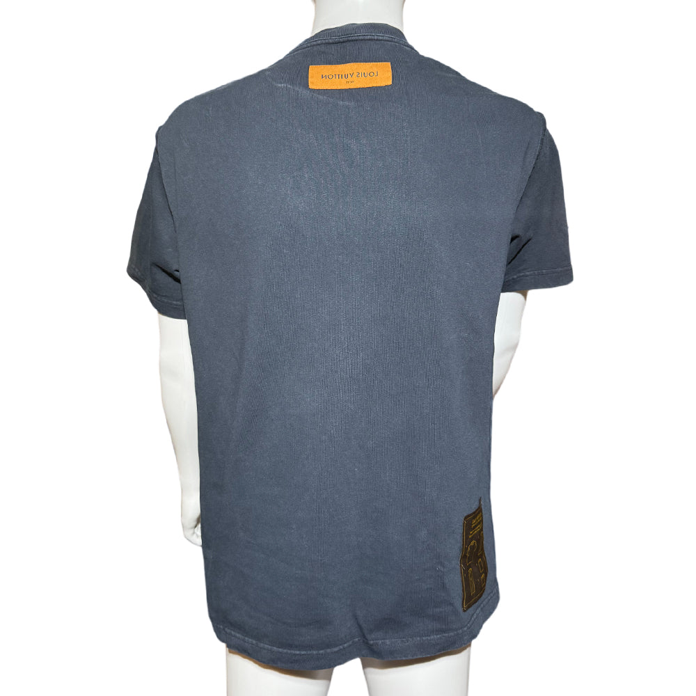 LOUIS VUITTON Staples Edition Navy T-Shirt Size M LHQ1270