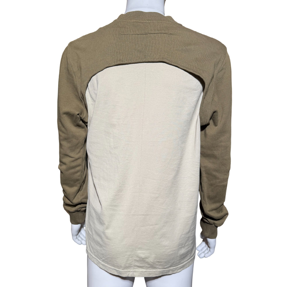 GIVENCHY Green Long Sleeve Cropped Jumper T-Shirt Size M LHQ1272