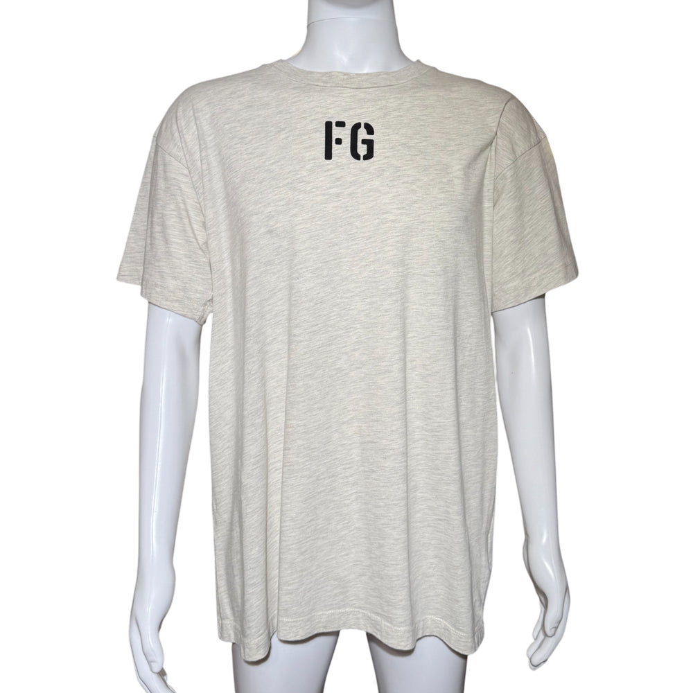 FEAR OF GOD Marl Grey T-Shirt Size M LHQ1275