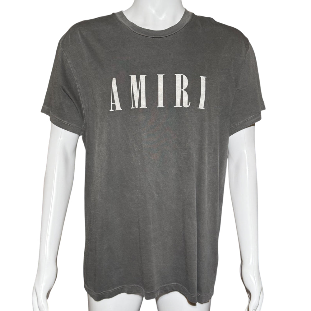 AMIRI Grey Logo T-Shirt Size M LHQ1277