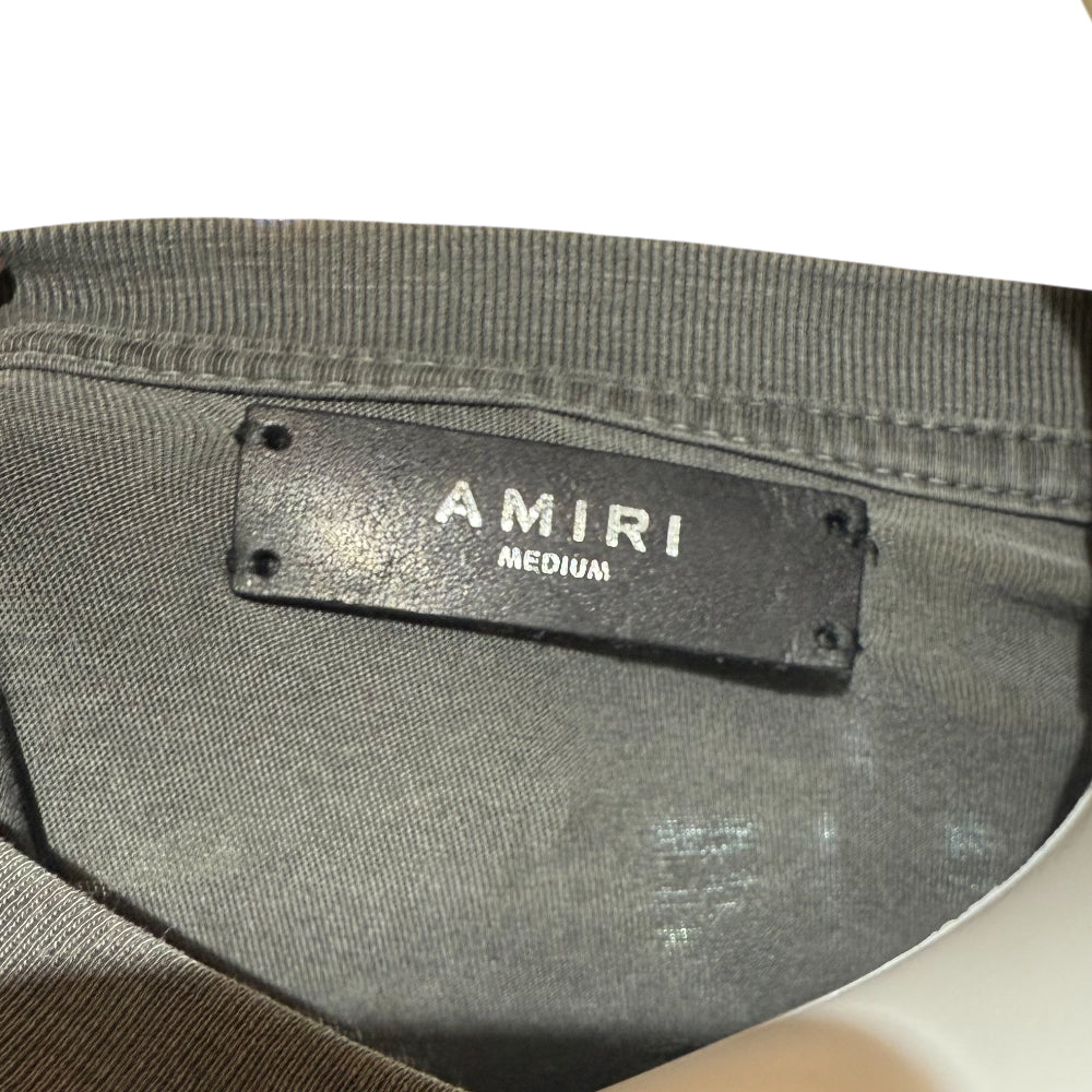 AMIRI Grey Logo T-Shirt Size M LHQ1277