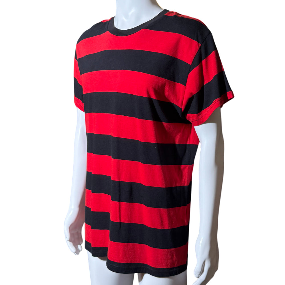 AMIRI Red/Black Striped T-Shirt Size M LHQ1279