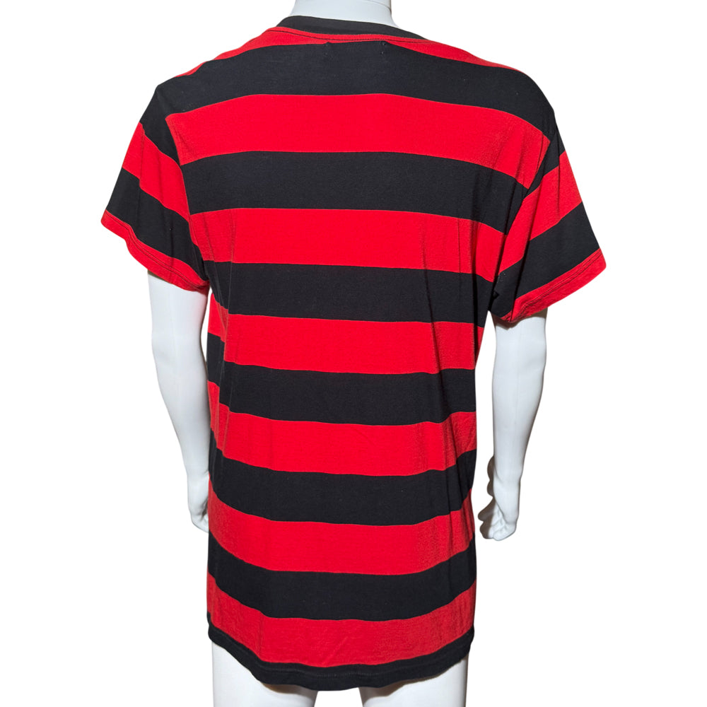 AMIRI Red/Black Striped T-Shirt Size M LHQ1279
