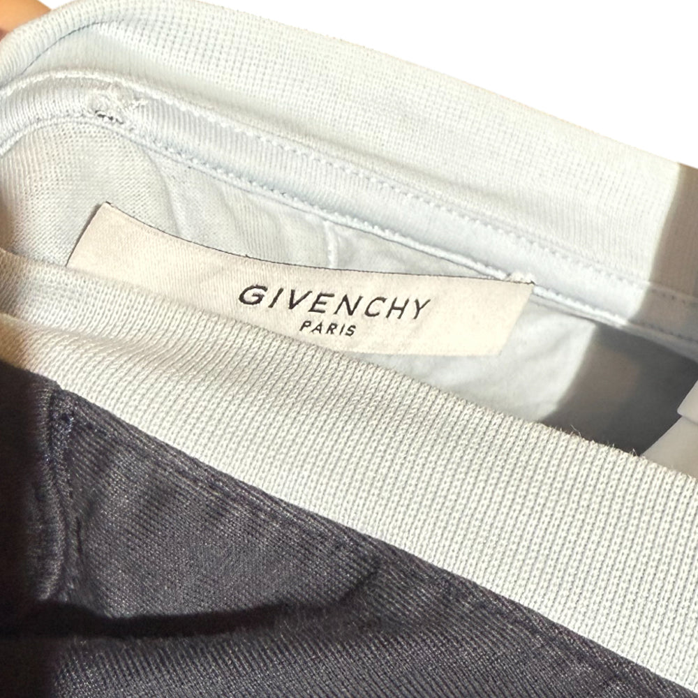 GIVENCHY Star Scoop Blue Long sleeve T-Shirt Size M/L LHQ1283