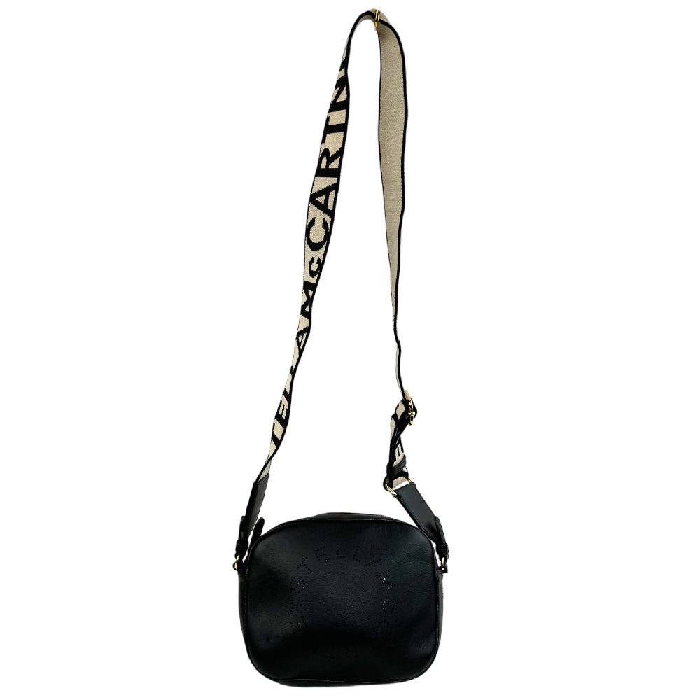 STELLA McCARTNEY Black Leather Shoulder Bag LHQ1290