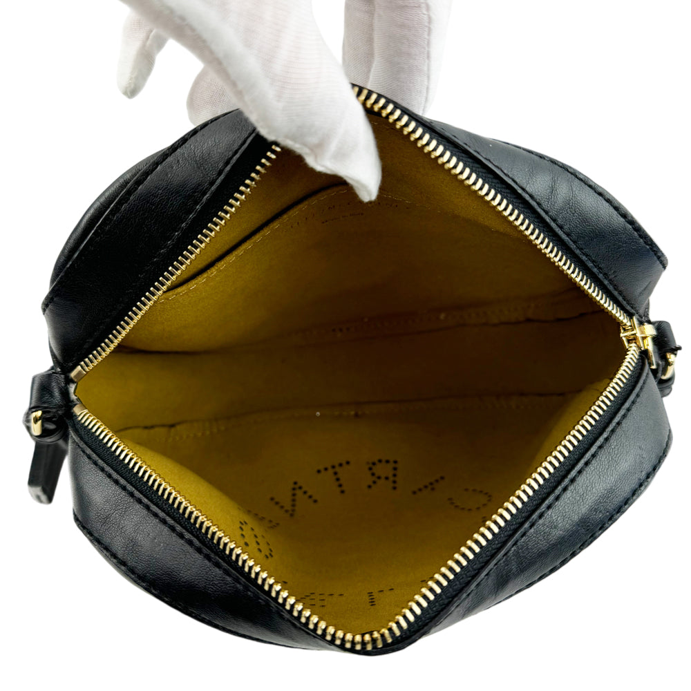 STELLA McCARTNEY Black Leather Shoulder Bag LHQ1290