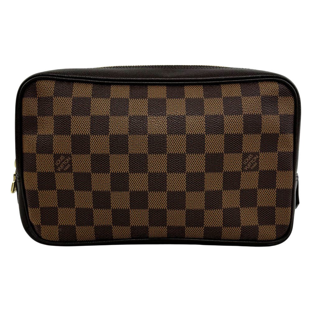 LOUIS VUITTON Damier Ebene Clutch Pouch LHQ1296